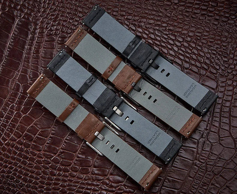 Кожаный ремешок для часов 20 мм 22 24 | Наручные часы