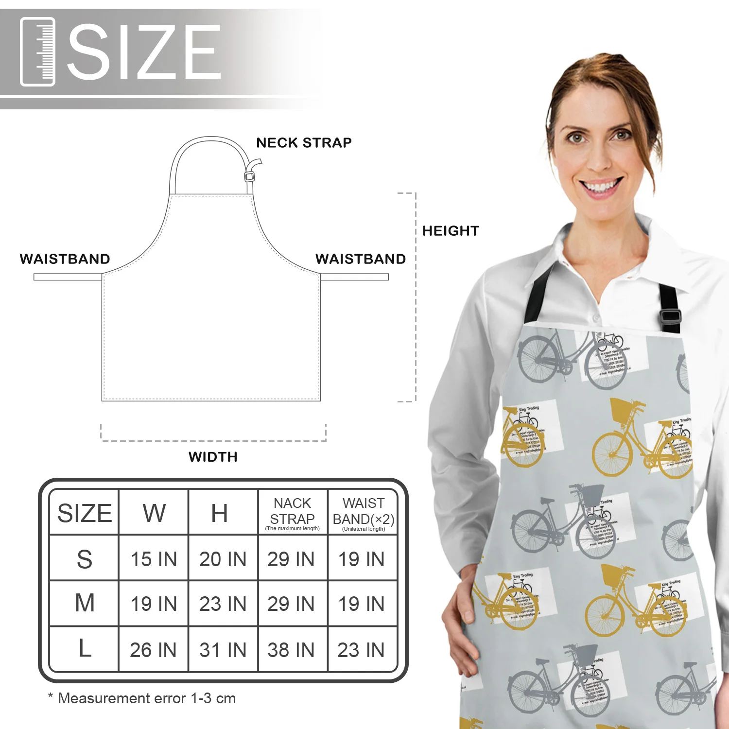 Tophome Кухонный Фартук винтажный Байк с принтом регулируемые фартуки из парусины