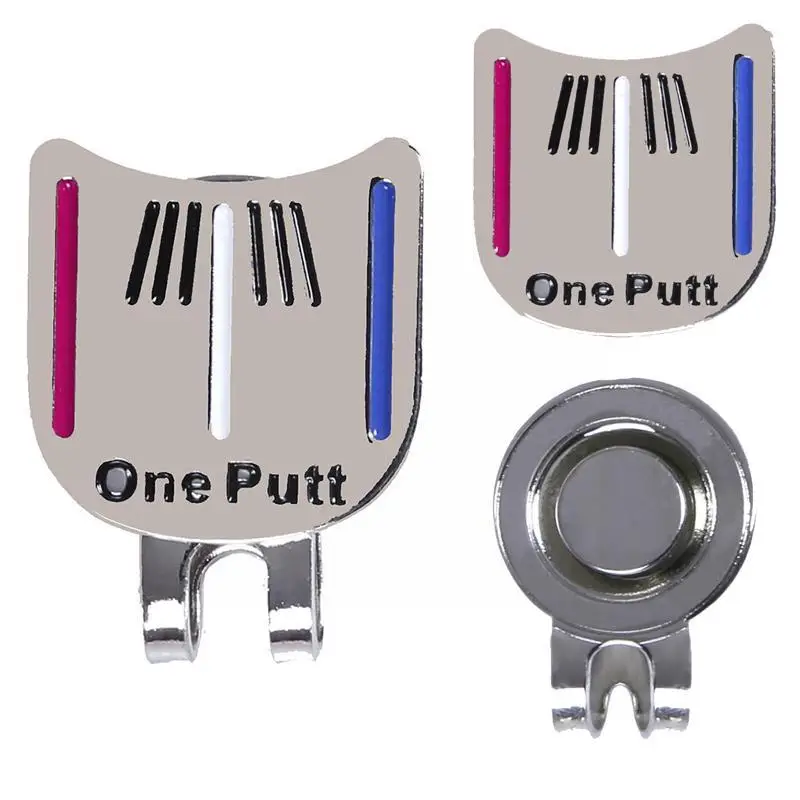 

One Putt Ball Position Mark Golf Ball Magnetic Golf Golf Putting Cap Clip Aiming Alignment Hat Tool Clip Y2p3