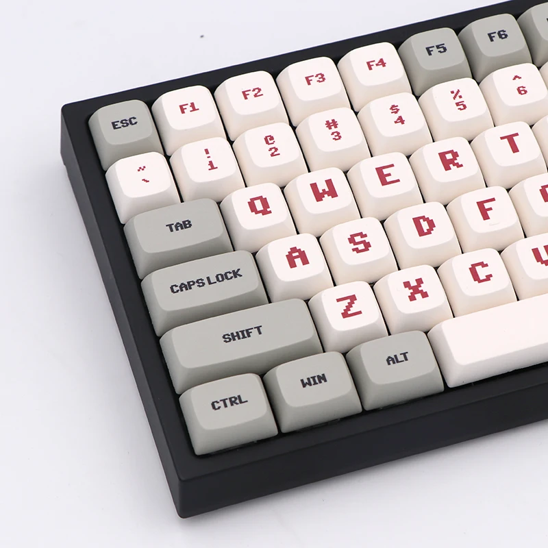 

Keypro NP красно-белая клавиатура machi Ethermal, сублимационный шрифт PBT, колпачок клавиш для проводной USB механической клавиатуры Cherry MX, переключател...