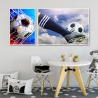 Спортивные постеры и принты для футбола, Настенная картина для мальчиков, декор для рисования на холсте для дома, гостиной, спальни
