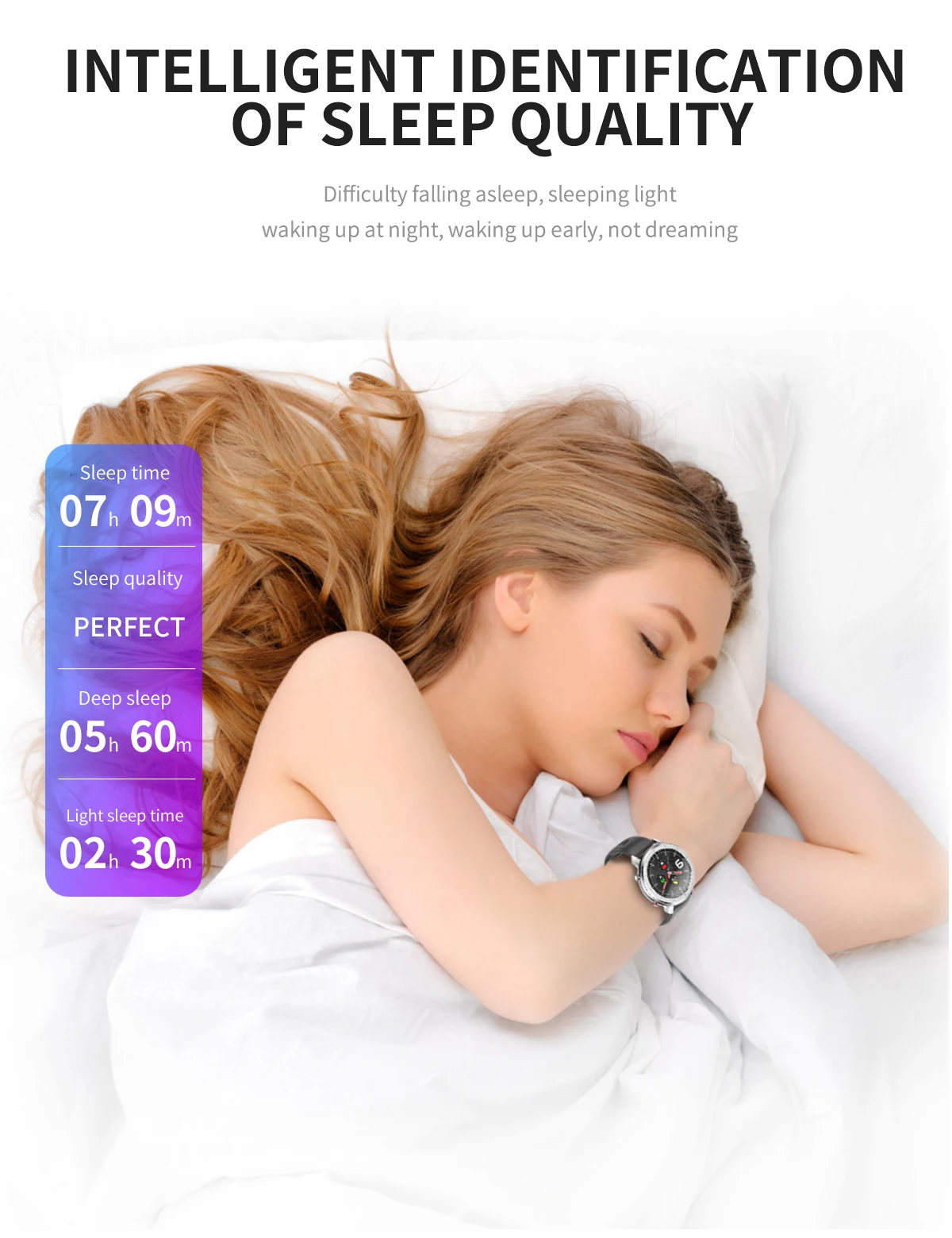 Круглый сенсорный экран Смарт-часы с шагомером для мужчин и женщин браслет