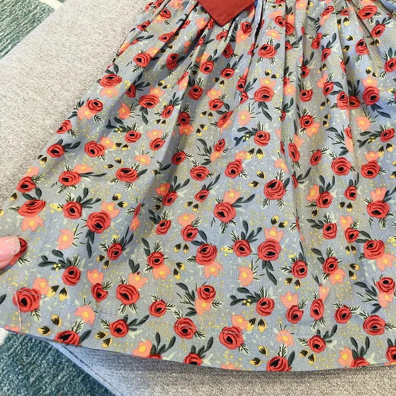 

New Arrived Summer Kids Dress For Girl Halter Bow Princess Dress Fashion Baby Flower Print Vest Dress