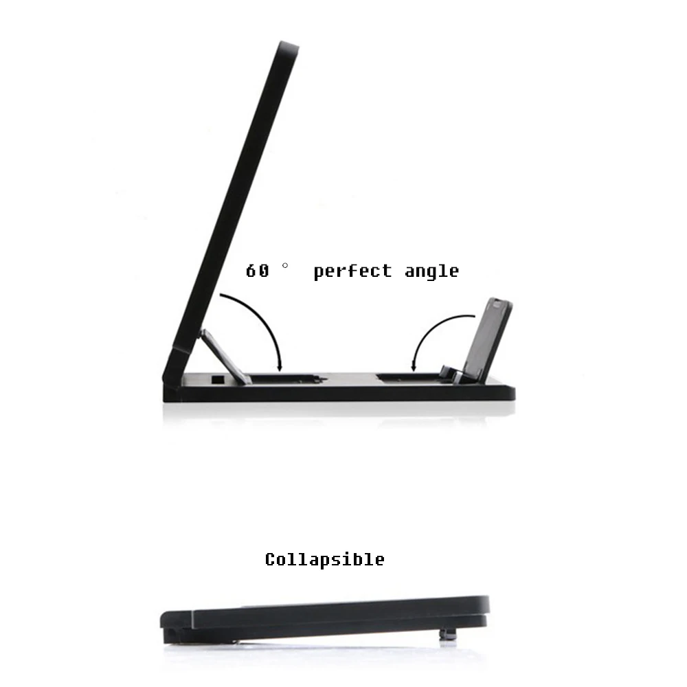 

3D Mobile Phone Screen Magnifier Video Amplifier Smartphone Stand Enlarged Magnifier For Phone Movies Smart Phone Bracket Holder