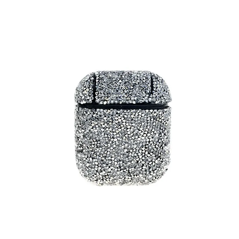 

Mini Portable Glitter Sequins Earphone Holder Case Storage Carrying Multiolor Rhinestonesa Shiny Case TXTB1