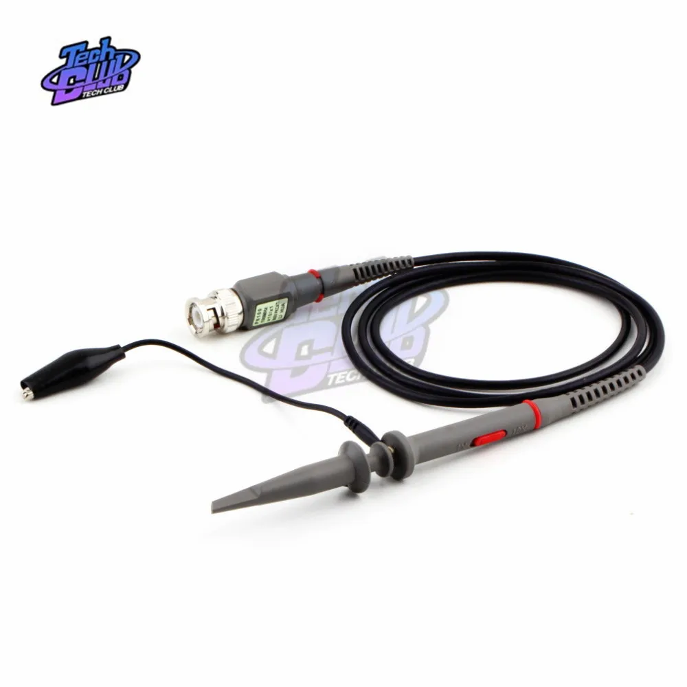 2Pcs P6100 Oscilloscope Probe 100MHz 1X 10X Alligator Clip Test Low Passive Limpedance Attenuation For Hantek Rigol UNI-T | Инструменты