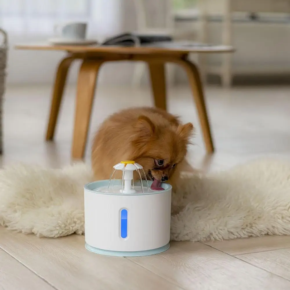 

Pet Cat Automatic Water Feeder Electric Drinking Fountain With Filter Sponge EU US UK Plug Adapter Drinker Bowl For Dogs Cats