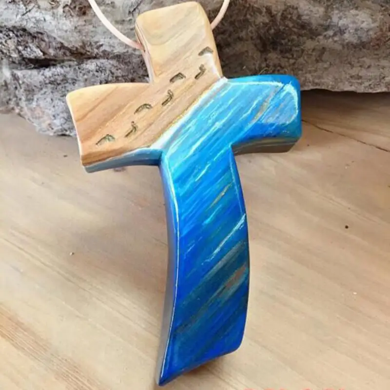 

Easter Cross Inspired By God Crafts Jesus Christ Hanging Pendant God Inspired Handmade Wooden Cross Home New Year Accessories