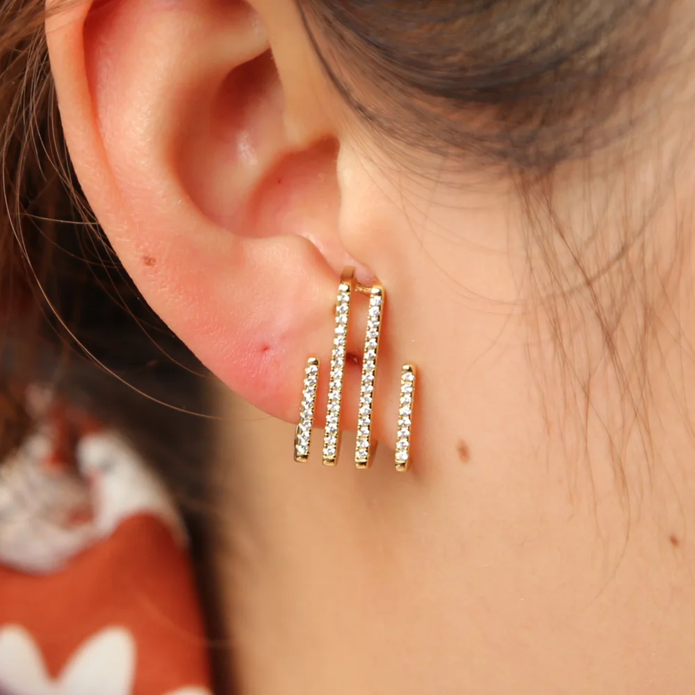 Женские серьги гвоздики из подлинного стерлингового серебра 925 пробы с