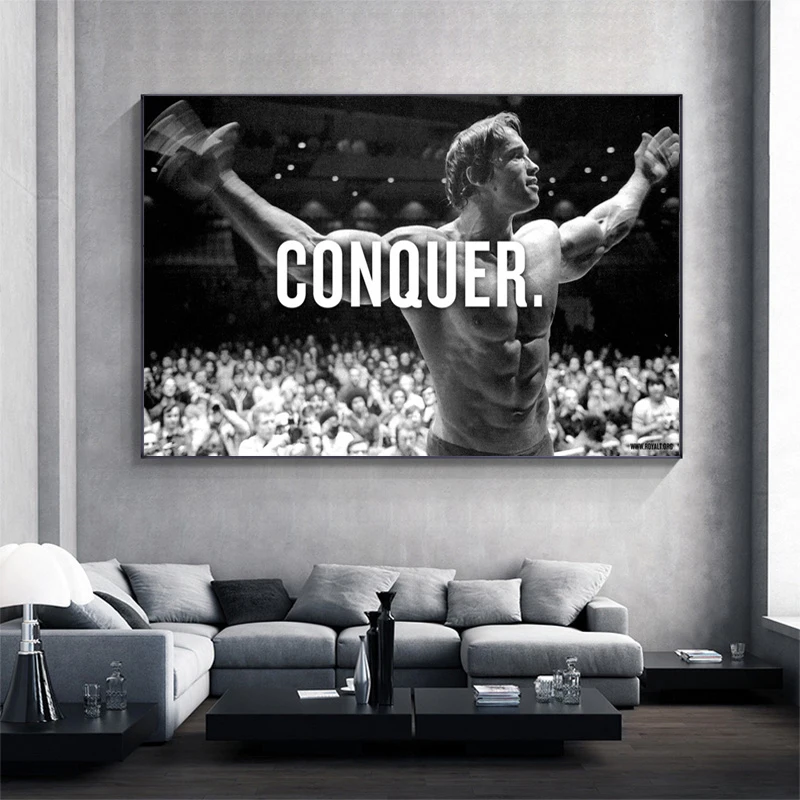 Мотивационная для бодибилдинга Цитата Арнольд Шварценеггер художественные