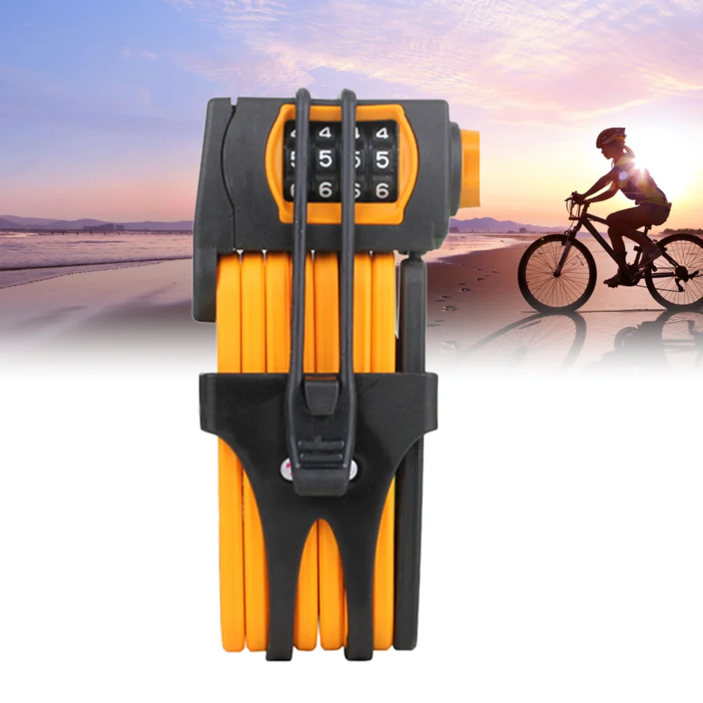 

Bike Password Lock Universal MTB Folding Bike Lock Anti-Theft Code Lock Alloy Steel Lock for Mountain Road