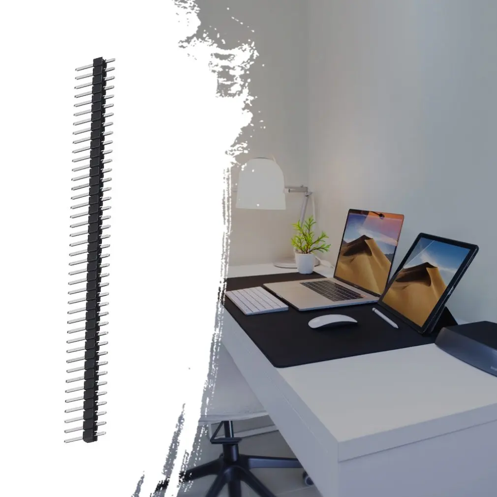 3 шт. Новый Однорядный игольчатый модуль 40Pin 2 54 мм прямой штыревой разъем полоса