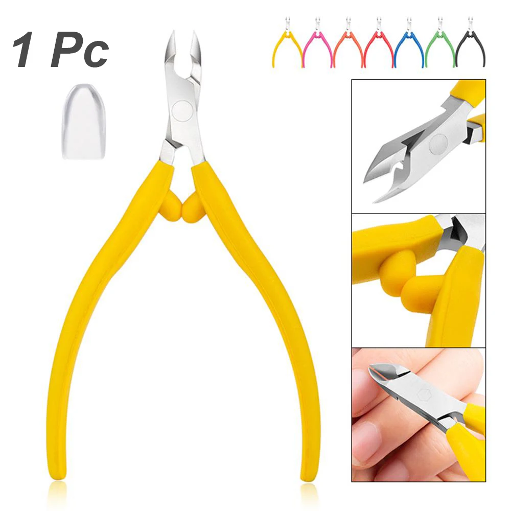 1 шт. Профессиональный каблук из нержавеющей стали кусачки для кутикулы ножницы