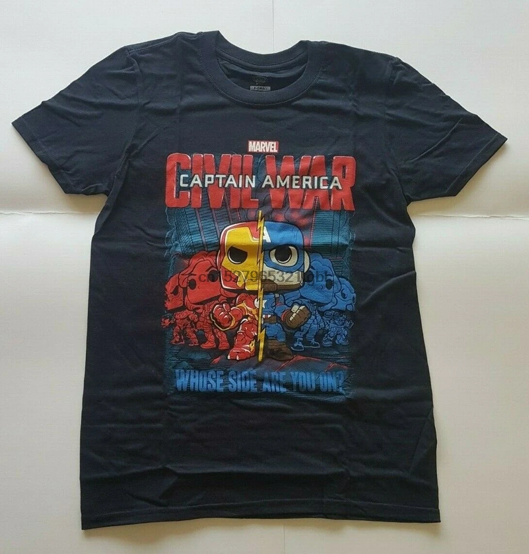 

Pop Kapit&aumln Funko Amerika B&uumlrgerkrieg T-Shirt X-Kleine XS Collector Corps Neue Mode K&uumlhlen Casual T Shirts