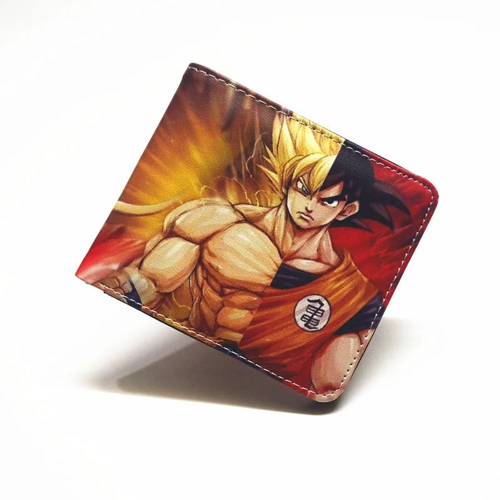 Аниме Dragon Ball Son Goku кошелек унисекс кредитный держатель для карт Слот фото