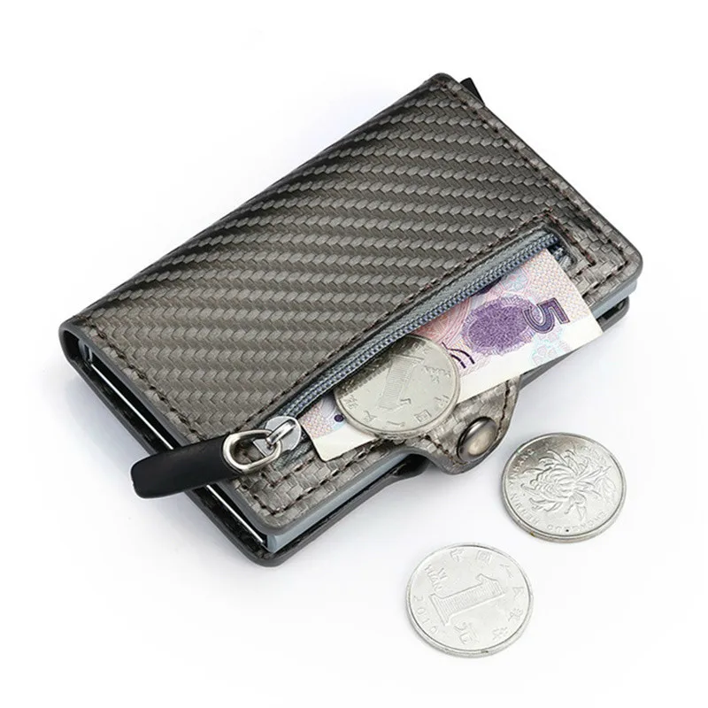 2020 Противоугонный держатель для карт из углеродного волокна тонкий кошелек Карт