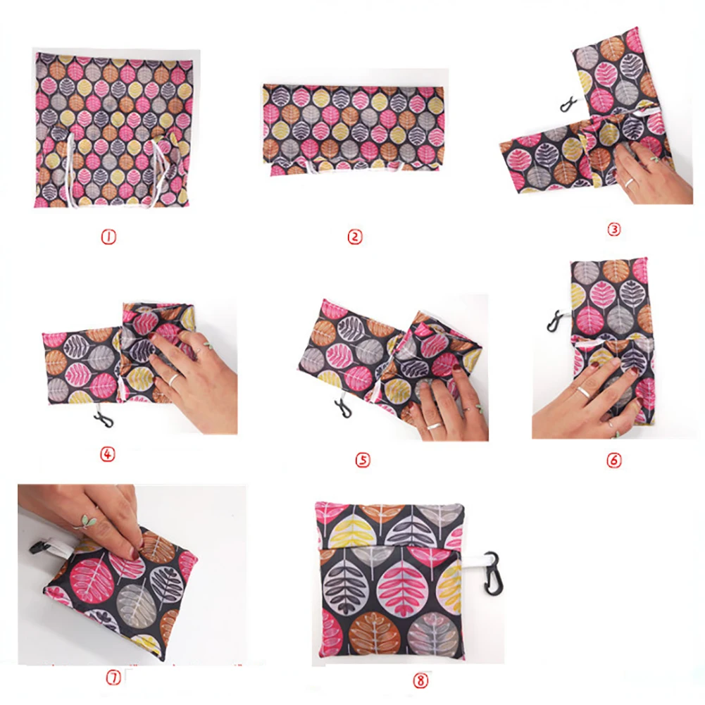 10 шт./компл. сумка для покупок с цветочным принтом женская складная хранения