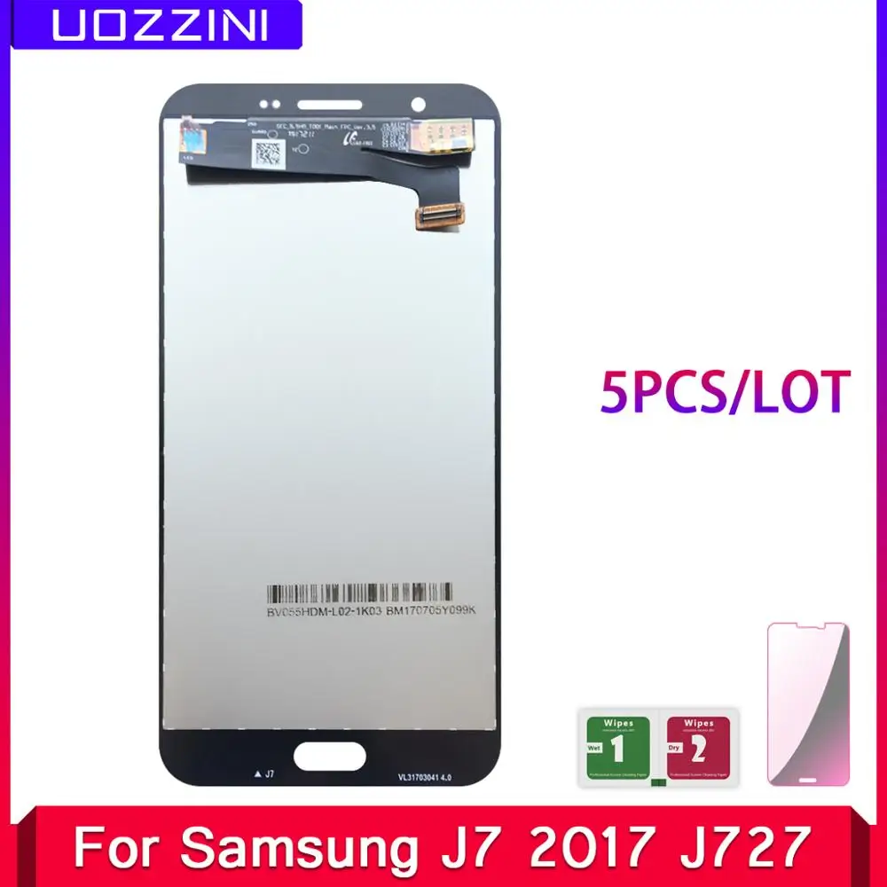 5 шт./лот Super AMOLED для samsung Galaxy J727 J7 2017 SM J727P J727V J727A 100% протестированный ЖК дисплей с