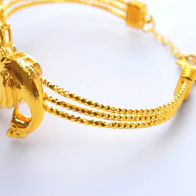 Женский золотистый браслет с подвесками в стиле Феникса | Украшения и аксессуары