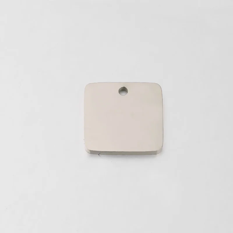 5 шт./лот из нержавеющей стали цвета розового золота квадратная Геометрическая