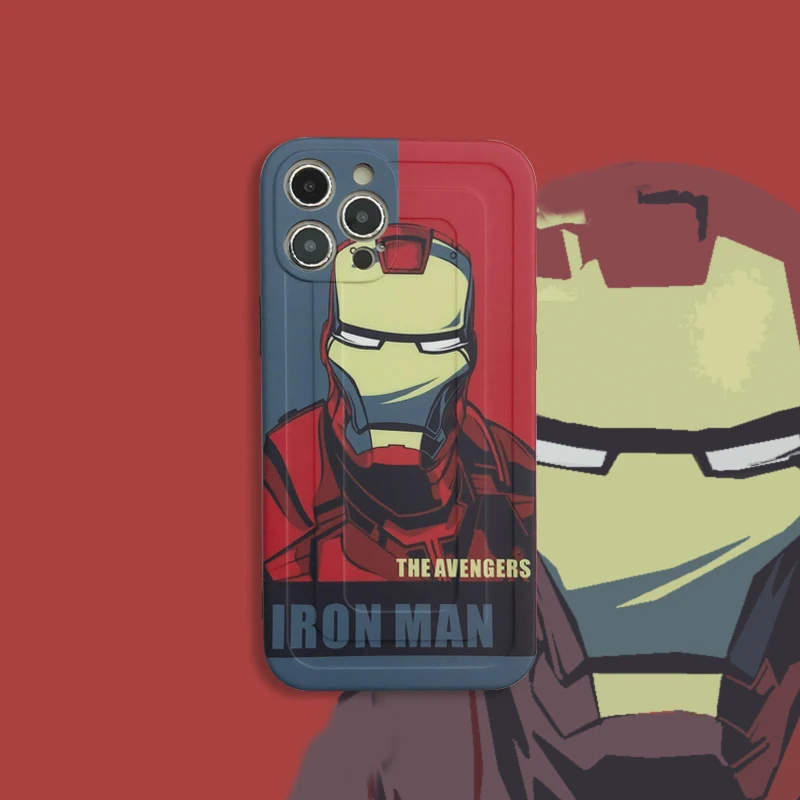 

Marvel Iron Man phone case for iPhone12 /x/xs xr soft /11 pro max male tide 8plus female new 7p mini all-inclusive silicone se
