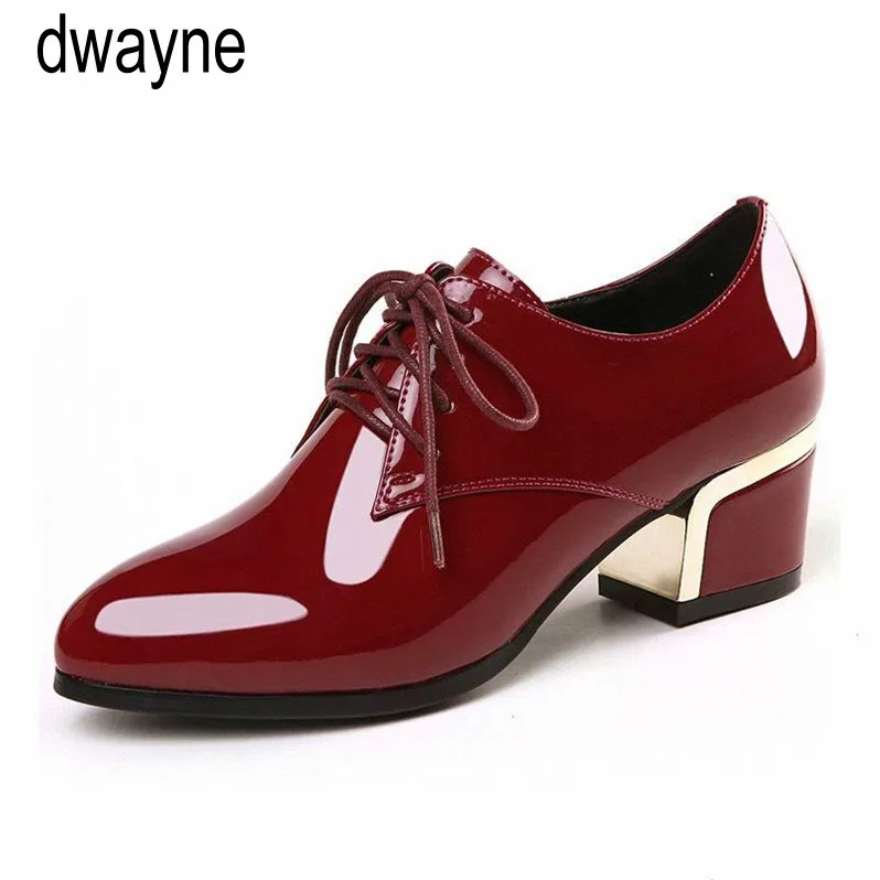 Осенняя обувь из натуральной кожи на толстом высоком каблуке зимняя женская