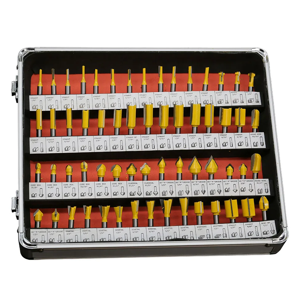 Фрезы для деревообработки хвостовик 1/4 дюйма 100 шт./компл. | Инструменты