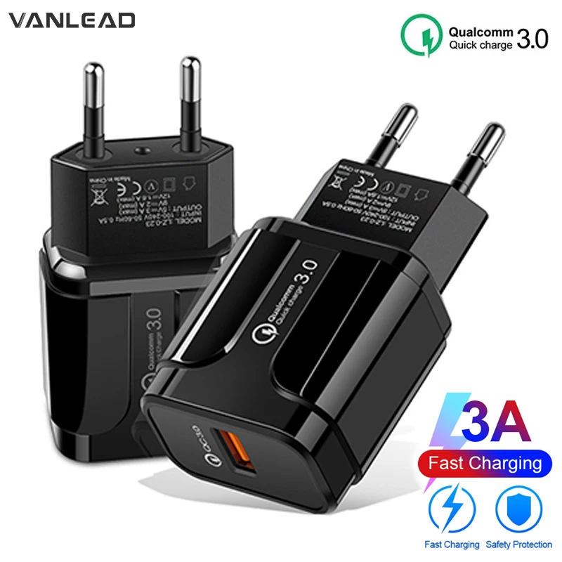 3 А Быстрая зарядка 0 USB зарядное устройство ЕС настенный мобильный телефон