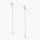 Bluetooth-гарнитура, серьги с защитой от потери, Airpods, беспроводная гарнитура, серьги, звезда, жемчуг, Длинные ушные серьги