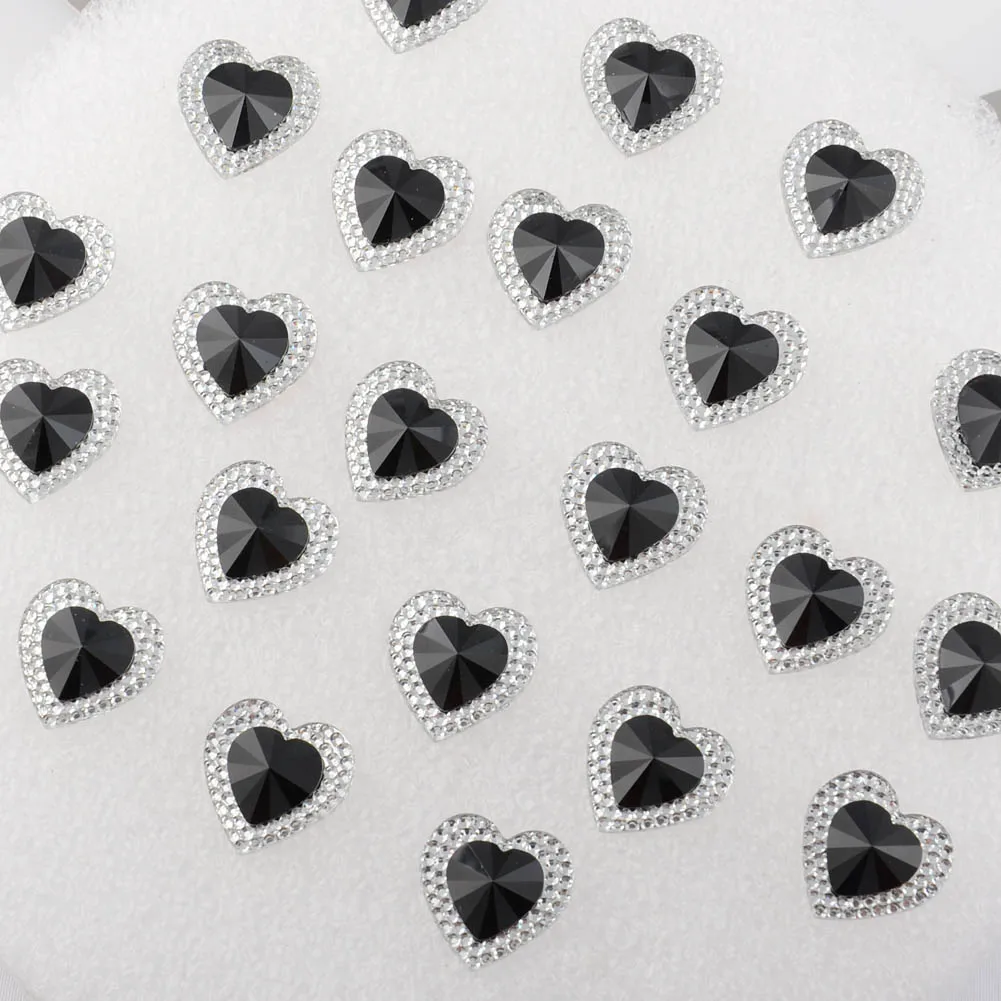 10 шт. резиновые Стразы в форме сердца 16 х16 мм | Дом и сад