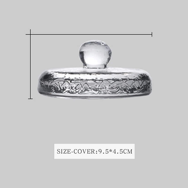 Прозрачная баночка из матового стекла в японском стиле для пикников хранения на