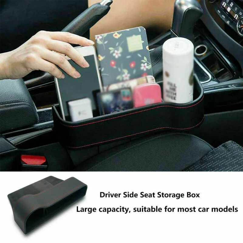 

Inner Storage Box Interior Organizer Pocket Replacement ABS+PU leather