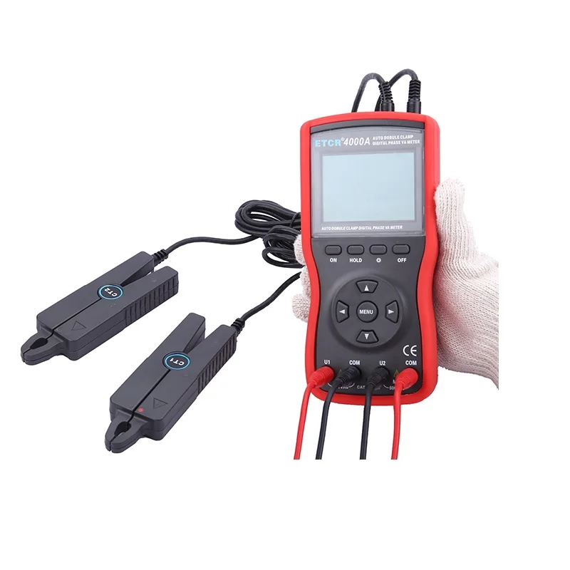 

ETCR4000A Digital 3 Phase Power Clamp Meter 3 Phase Current Voltage Frequency Meter Energy Analyzer