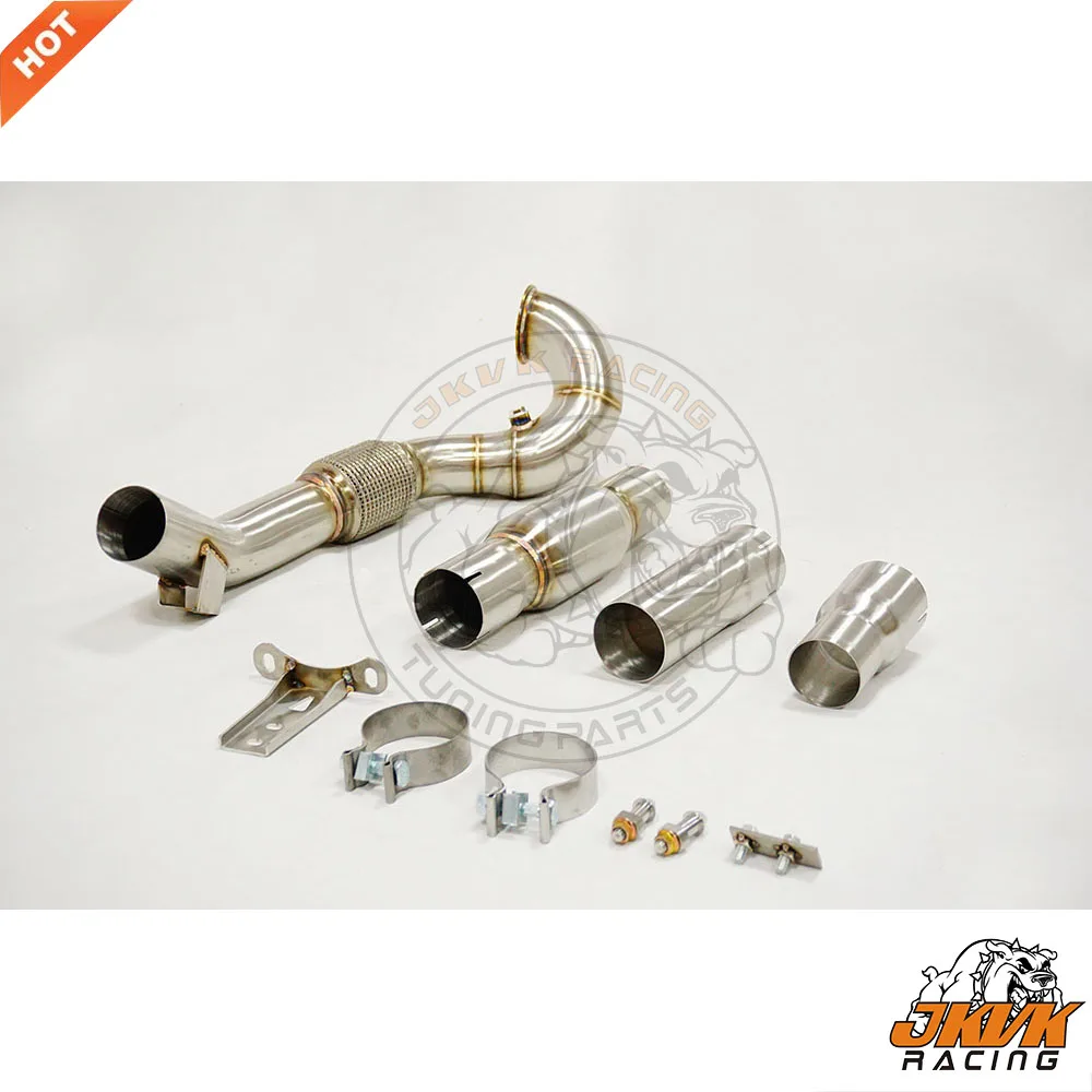 JKVK RACING 3 5 ''MK7 MK7.5 G T I / Se at Leon Cupra 5F Sk da RS 5E TFSI /A3 1 8 2 0 Downpipe с 200cc Cat 2013 +|Выхлопной