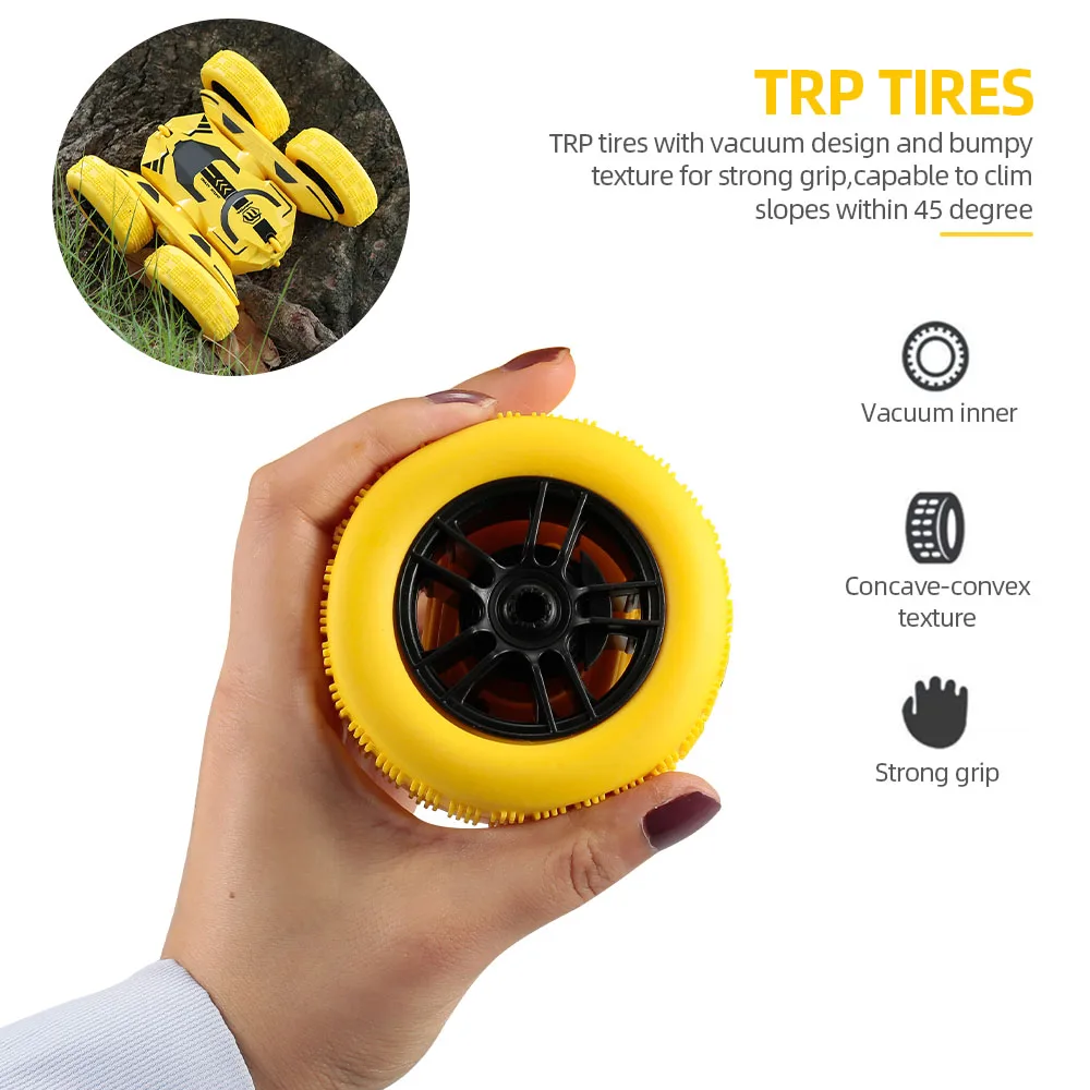 GoolRC RC Car Remote Control Stunt 4WD Double Sided Rotating Vehicles 360 Degree Flips toys for Children |