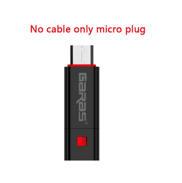 only Micro plug GARAS Reused USB Cable For iPhone/Micro USB/Type C Fast Charger Data Cable For iPhone/iPad/Xiaomi/Huawei Reusable USB Cable 1.5m - Цвет: only Micro plug