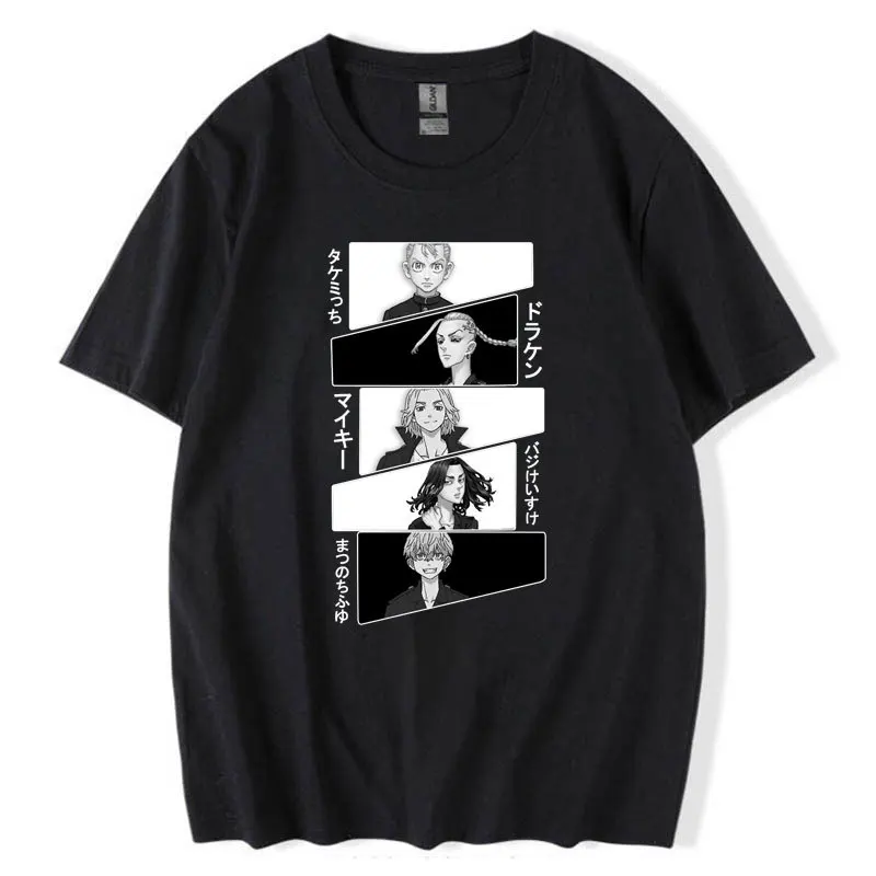 

Mange Tokyo Avengers Short Sleeve Oversized T-shirt Top T Shirt Anime Tokyo Revengers Graphic Women Men's T-shirt Clothes Summer