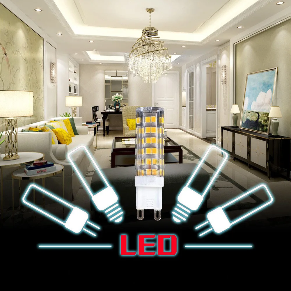 G9 G4 светодиодный кукурузная лампа люстра светильник Точечный 110V 220V COB 33 s 51 75 SMD 2835