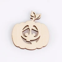 pumpkin shape mascot laser cut christmas decorations silhouette blank unpainted 25 pieces wooden shape 0945