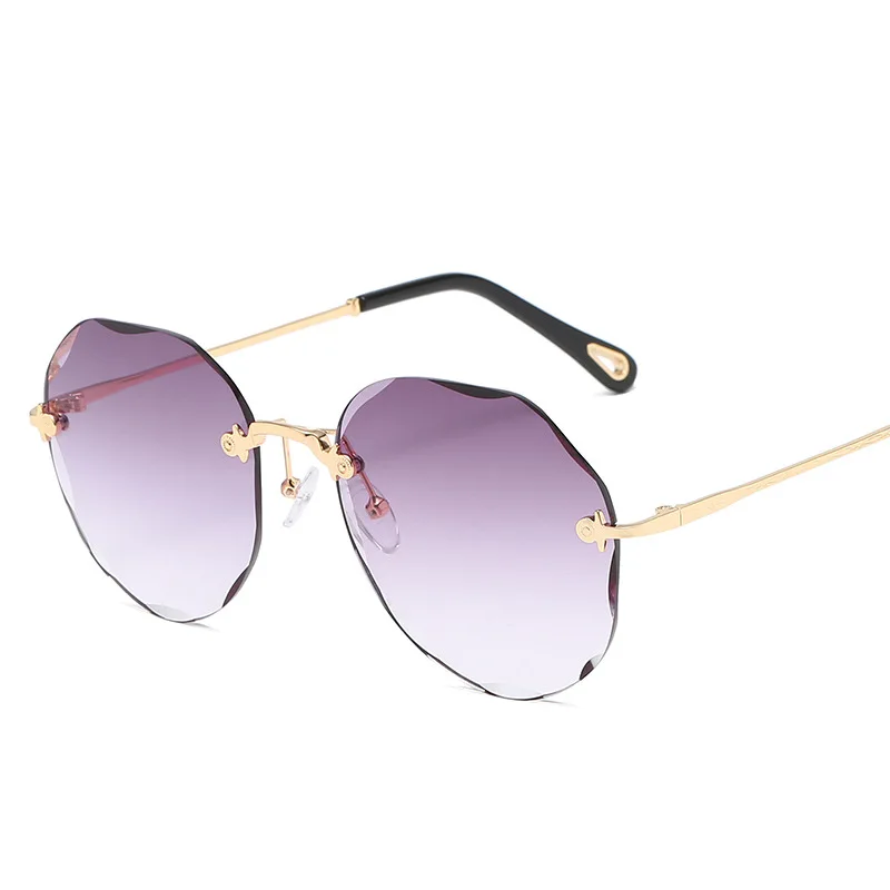 

Rimless Sunglasses Women Luxury Trimming Gradient Shades Sun Glasses Ladies Vintage Framless Eyewear UV400