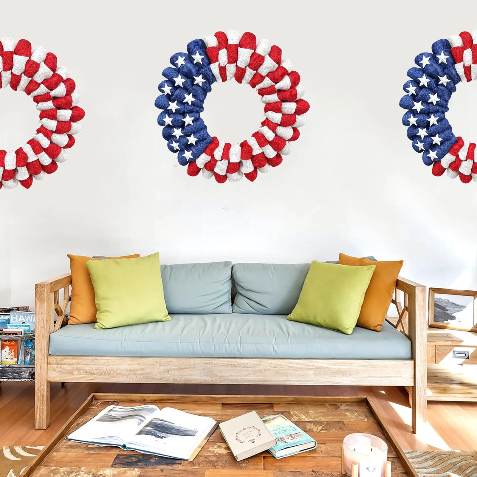 

United States Independence Day Door Hanging United States Day Wreath decoracin de habitacin