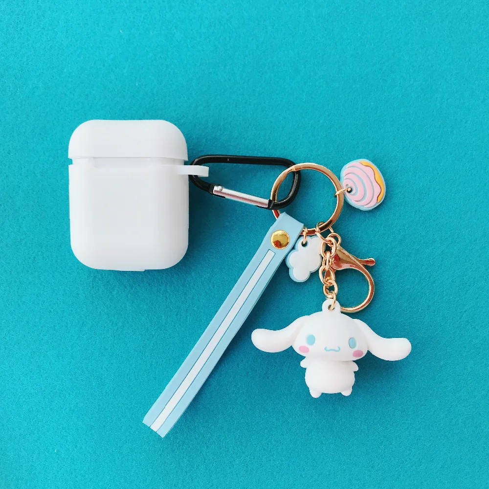 Модный Забавный Мягкий силиконовый чехол для Apple Airpods с мультяшными животными, кукла Санрио, противоударный чехол для Apple, гарнитура для Airpods, чехол