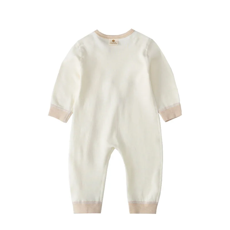 2019 детская одежда комбинезон для девочек и мальчиков белый Забавный комбинезоны