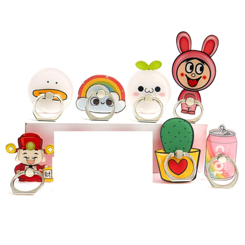 Акриловое кольцо на палец для конфет подставка смартфона мультяшный держатель