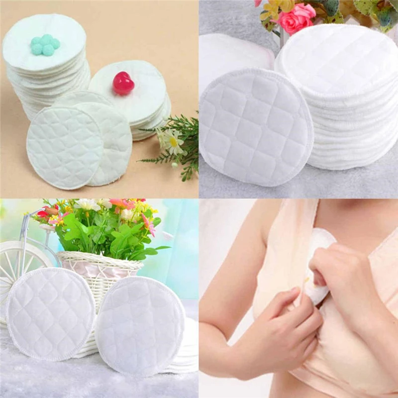Almohadillas de lactancia reutilizables para beb&eacute;s, almohadillas de lactancia impermeables, suaves y absorbentes, lavables, 6 uds.-0