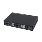 KVM-переключатель USB, HDMI, 2 порта, 4K, видео дисплей, USB-переключатель сплиттер квм, для 2 шт., совместное использование клавиатуры, мыши, для принтера дома