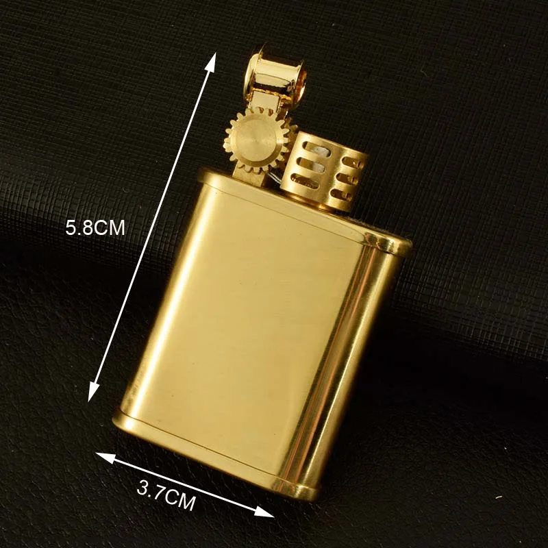 Ретро ветрозащитная Зажигалка на керосин портативная для масла латунный