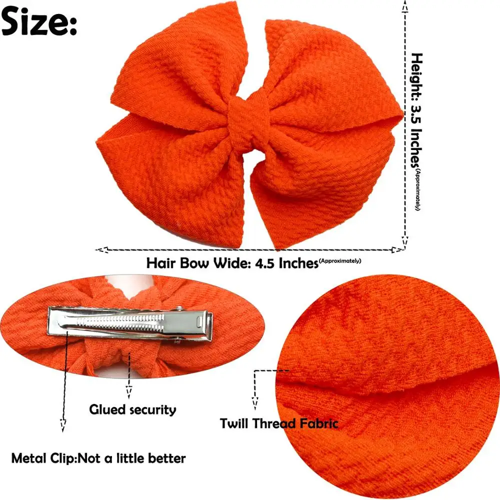 

40PCS 4.5 Inch Baby Girl Hair Bows with Alligator Clips Hair Barrettes Hair Accessories for Girls Toddler Infants Kids