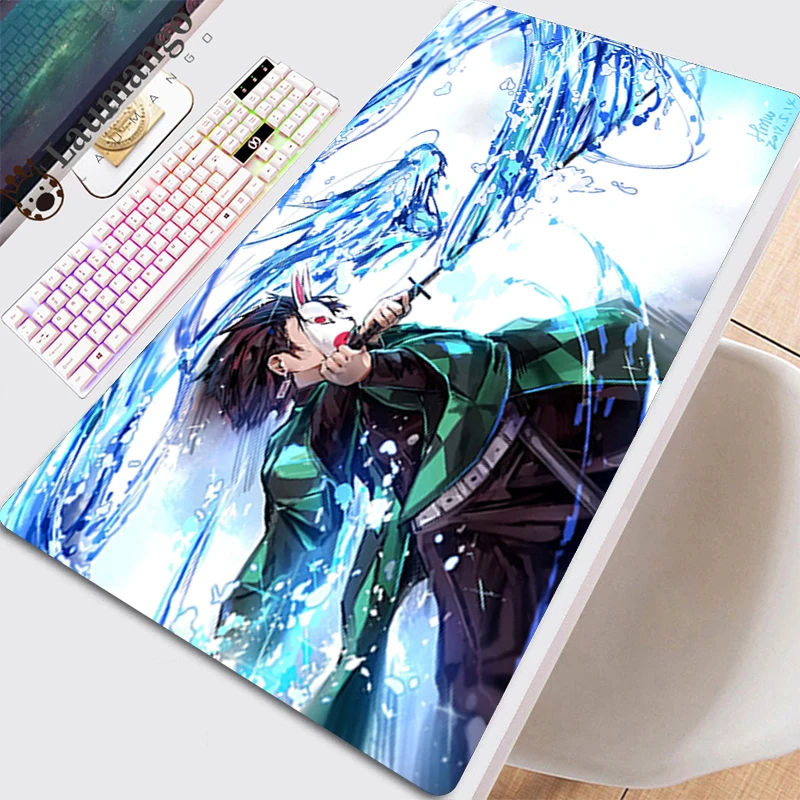 

Mouse Mats Pad Pad For Extended Office Gamer On The Table Keyboard Mat Large Carpet Gaming Computer Pads Anime Kimetsu No Yaiba