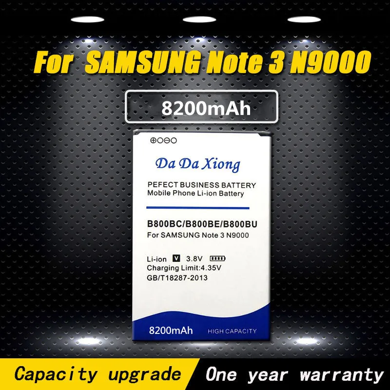 Высококачественный аккумулятор 8200 мАч B800BC B800BE/BU для Samsung Galaxy Note 3 N9000 N9005 N900A N900 N9002